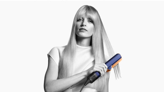 Dyson Airstrait™ Straightener – Wet to Dry Hair Straightening, No Hot Plates, Airflow Styling Technology (Blue/Copper)