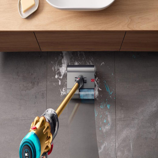 Dyson V12s Detect Slim Submarine™ Complete Cordless Vacuum Cleaner – Wet & Dry Cleaning, Laser Dust Detection & Lightweight Powerful Performance (Gold/Gold)