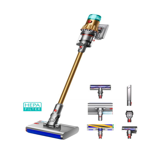 Dyson V12s Detect Slim Submarine™ Complete Cordless Vacuum Cleaner – Wet & Dry Cleaning, Laser Dust Detection & Lightweight Powerful Performance (Gold/Gold)
