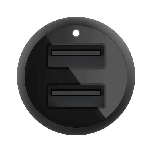 Belkin BOOST CHARGE Dual USB A Car Charger, 24W, USB A to USB C Cable