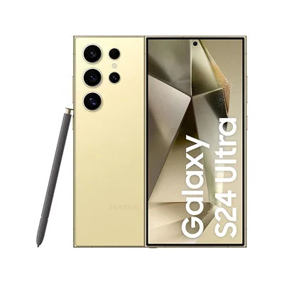 Samsung Galaxy S24 Ultra, 5G, 512GB, 12GB, Dual Sim, Titanium Yellow (UAE Version)