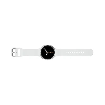 Samsung Galaxy Watch 8 40mm LTE Smartwatch – Silver | Compact Health Monitor, ECG, Blood Pressure, Fitness Tracking, Stylish Aluminum Build
