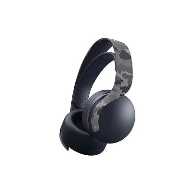 Sony PULSE 3D Wireless Gaming Headset – Gray Camouflage | 3D Audio for PS5, 12-Hour Battery, Dual Hidden Microphones, USB Adapter Included