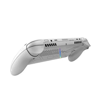 White gaming controller on a white background