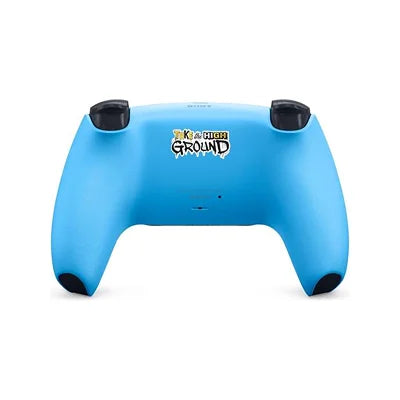 A light blue protective skin cover for a game controller, featuring a 'Kings of the Coast GROUND' logo on the front, shown against a plain white background.