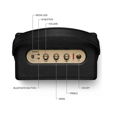 Marshall Kilburn III Portable Wireless Stereo Speaker | 35W, 20-Hour Battery, Bluetooth 5.2, IPX2 Splash Resistant, Iconic Rock Design, Multiple Colors