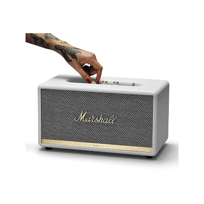 Marshall Stanmore II Wireless Stereo Speaker | 80W, Wi-Fi & Bluetooth, Aptx HD, Multi-Room Audio, Built-in Mic, Classic Marshall Aesthetic, Black