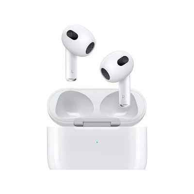 Apple AirPods 3rd Generation with Wireless Charging Case – White | Personalized Spatial Audio, Adaptive EQ, IPX4, 30-Hour Battery, MagSafe Compatible