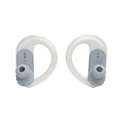 JBL Endurance Peak 3 Waterproof True Wireless Sport Earbuds – White | IPX7, 50-Hour Battery, Secure Fit, PowerHook Auto On/Off, Bluetooth 5.2