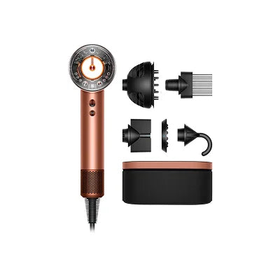 Dyson Supersonic Nural Hair Dryer for Curly/Coily Hair – Amber Silk | Intelligent Heat Control, Fast Drying, Reduces Frizz, Protects Hair Shine