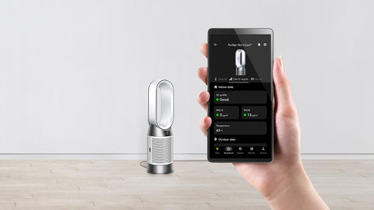 Dyson Purifier Hot+Cool HP1 – Air Purifier, Heater & Fan with Advanced Filtration System, Year-Round Climate Control (White/Silver)