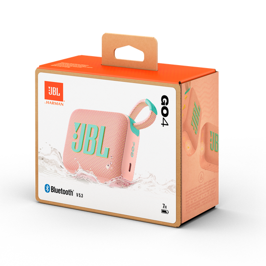 JBL GO 4 Ultra-Compact Portable Bluetooth Speaker | IP67 Waterproof & Dustproof, 7-Hour Battery, Carabiner Loop, Loud Sound, Multiple Colors