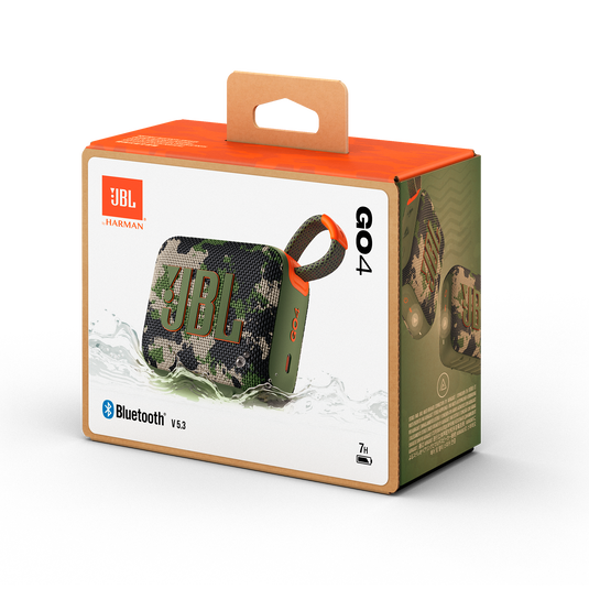 JBL GO 4 Ultra-Compact Portable Bluetooth Speaker | IP67 Waterproof & Dustproof, 7-Hour Battery, Carabiner Loop, Loud Sound, Multiple Colors