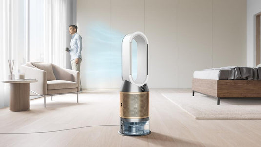 Dyson Air Purifier Humidifier & Cooling Fan – De-NOx Technology, White/Gold Finish