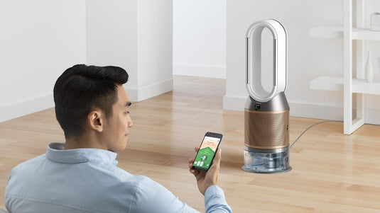 Dyson Air Purifier Humidifier & Cooling Fan – De-NOx Technology, White/Gold Finish