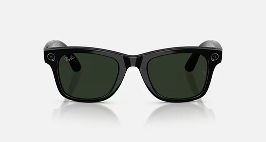 Ray-Ban Meta Wayfarer Sunglasses (Gen 2) - Standard - Clear/Graphite Green Transitions - Shiny Black