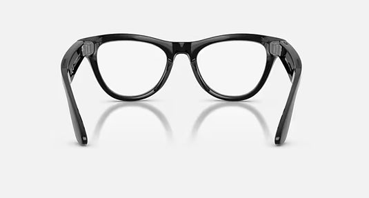 Ray-Ban Meta Skyler Sunglasses (Gen 2) - Clear/Graphite Green Transitions - Shiny Black