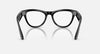 Ray-Ban Meta Skyler Sunglasses (Gen 2) - Clear/Graphite Green Transitions - Shiny Black