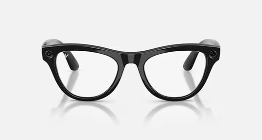 Ray-Ban Meta Skyler Sunglasses (Gen 2) - Clear/Graphite Green Transitions - Shiny Black