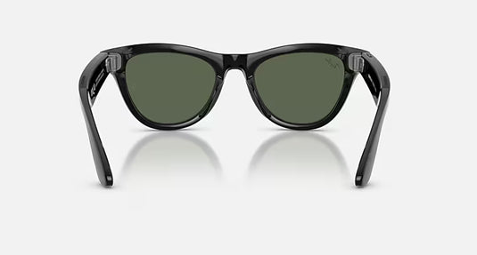 Ray-Ban Meta Skyler Sunglasses (Gen 2) - G15 Green - Shiny black