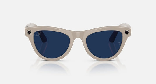 Ray-Ban Meta Skyler Sunglasses (Gen 2) - Clear/Sapphire Transitions - Shiny Chalky Grey