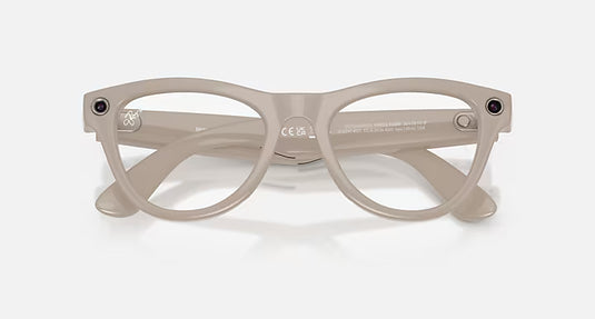 Ray-Ban Meta Skyler Sunglasses (Gen 2) - Clear/Sapphire Transitions - Shiny Chalky Grey