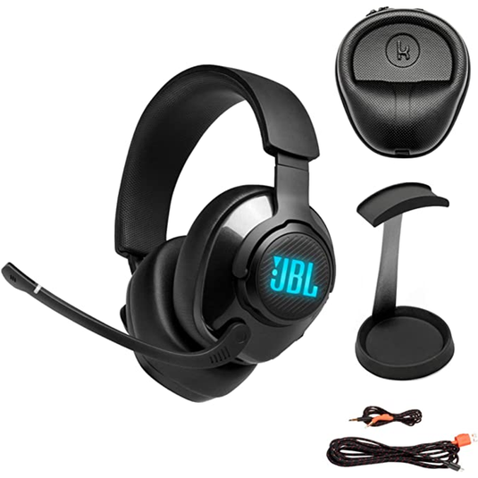 JBL Quantum 400 Wired Over-Ear Gaming Headphones with USB