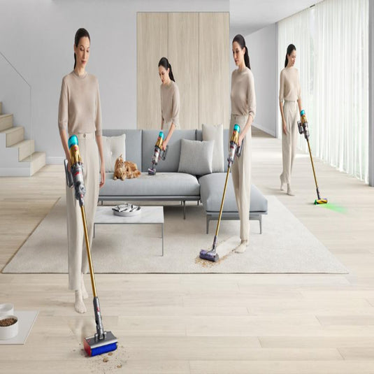 Dyson V12s Detect Slim Submarine™ Complete Cordless Vacuum Cleaner – Wet & Dry Cleaning, Laser Dust Detection & Lightweight Powerful Performance (Gold/Gold)