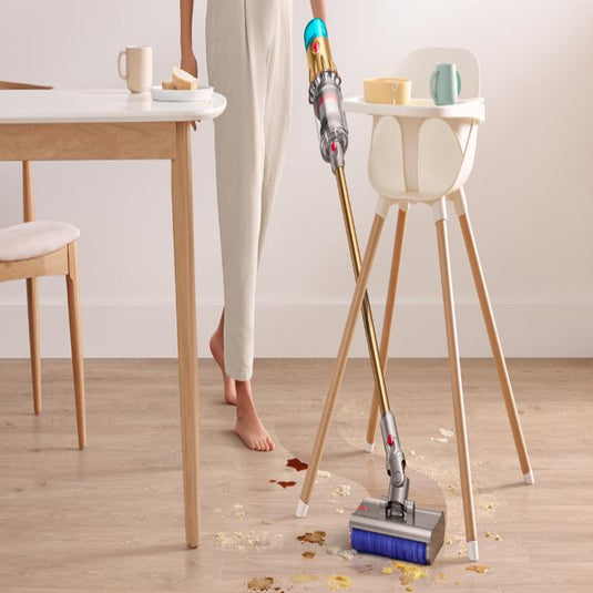 Dyson V12s Detect Slim Submarine™ Complete Cordless Vacuum Cleaner – Wet & Dry Cleaning, Laser Dust Detection & Lightweight Powerful Performance (Gold/Gold)