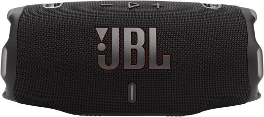 JBL Charge 6 – Portable Waterproof Bluetooth Speaker with Power Bank & Auracast, 28H Playtime, Fast Charging, Drop-Proof Design, Powerful Sound – Black.