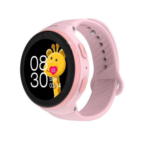 Porodo Kids 4G Smart Watch Android OS With WhatsApp-Pink & white