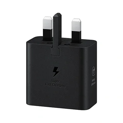 Samsung 25W Fast Charging Power Adapter (Adapter Only, No Cable) – Compact Super Fast Charger | USB-C Port, Compatible with Galaxy Smartphones & Tablets