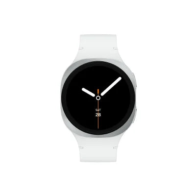 Samsung Galaxy Watch 8 40mm LTE Smartwatch – Silver | Compact Health Monitor, ECG, Blood Pressure, Fitness Tracking, Stylish Aluminum Build