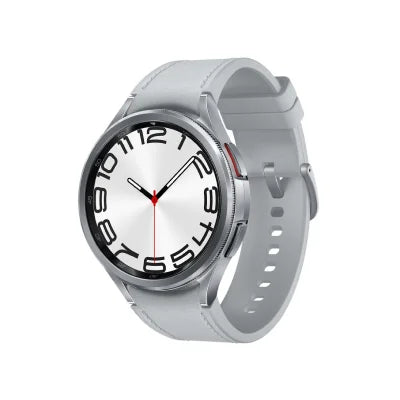 Samsung Galaxy Watch 6 R960 47mm GPS Smartwatch – Silver | Rotating Bezel Classic Design, ECG, Sleep Tracking, Health Monitor, Stainless Steel
