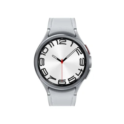 Samsung Galaxy Watch 6 R960 47mm GPS Smartwatch – Silver | Rotating Bezel Classic Design, ECG, Sleep Tracking, Health Monitor, Stainless Steel