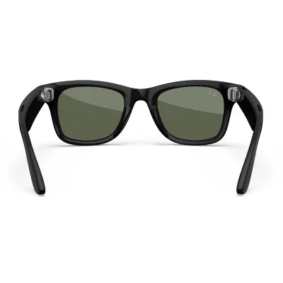 Ray-Ban Meta Skyler Smart Glasses Gen 2 – Clear Graphite Green Transitions, Shiny Black | Rectangular AI Smart Glasses, Open-Ear Audio, Camera