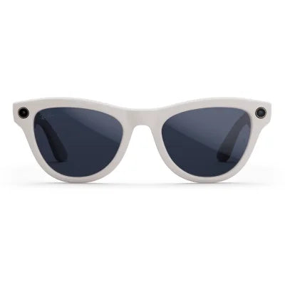 Ray-Ban Meta Skyler Smart Glasses Gen 2 – Clear Sapphire Transitions, Shiny Chalky Grey | Rectangular AI Glasses, Open-Ear Speakers, Camera, Meta AI