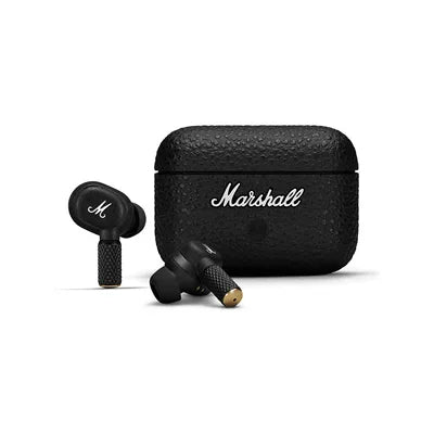 Marshall Motif II ANC Wireless Earbuds | Active Noise Cancellation, Bluetooth 5.2, 30-Hour Battery, Signature Marshall Sound, True Wireless, Black