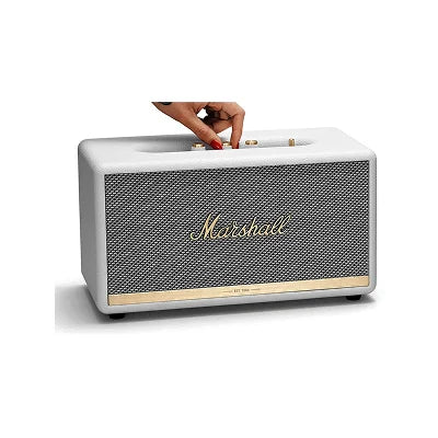 Marshall Stanmore II Wireless Stereo Speaker | 80W, Wi-Fi & Bluetooth, Aptx HD, Multi-Room Audio, Built-in Mic, Classic Marshall Aesthetic, Black