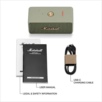 Marshall Emberton III Compact Portable Wireless Speaker | IP67 Waterproof, 32-Hour Battery, Bluetooth 5.3, True Stereophonic Sound, Multiple Colors