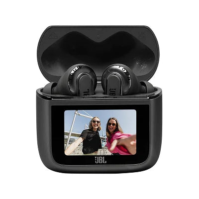 JBL Tour Pro 3 True Wireless Earbuds with ANC | Smart Charging Case with Touchscreen, JBL Pro HD Audio, 360° Spatial Sound, Black & White