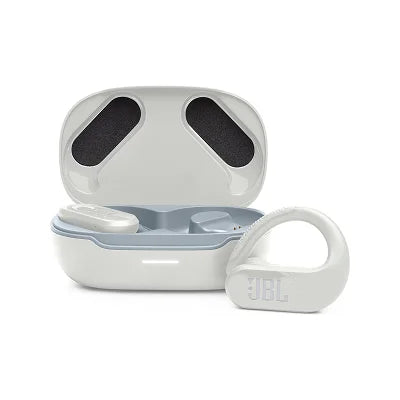 JBL Endurance Peak 3 Waterproof True Wireless Sport Earbuds – White | IPX7, 50-Hour Battery, Secure Fit, PowerHook Auto On/Off, Bluetooth 5.2