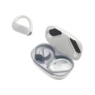 JBL Endurance Peak 3 Waterproof True Wireless Sport Earbuds – White | IPX7, 50-Hour Battery, Secure Fit, PowerHook Auto On/Off, Bluetooth 5.2