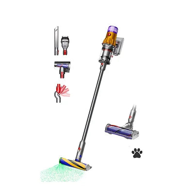 Dyson V12 Detect Slim Absolute Cordless Vacuum Cleaner | Laser Dust Detection, Lightweight Design, 150 AW Suction, HEPA Filtration, Deep Cleaning