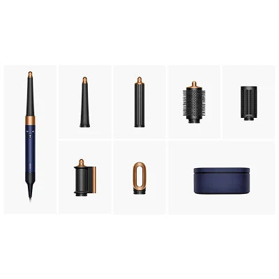 Dyson Airwrap i.d. Multi-Styler & Dryer for Straight/Wavy Hair – Prussian Blue/Rich Copper | Coanda Airflow, No Extreme Heat, Complete Styling Kit