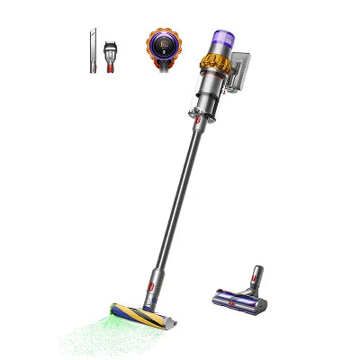 Dyson V15 Detect Absolute Cordless Vacuum Cleaner (Green) | Laser Dust Detection, 240 AW Suction, HEPA Filtration, LCD Display, Whole-Home Cleaning