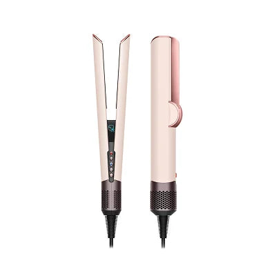 Dyson Airstrait Straightener – Ceramic Pink/Rose Gold | Wet-to-Dry Hair Styling, No Hot Plates, Airflow Technology for Smooth Straight Results