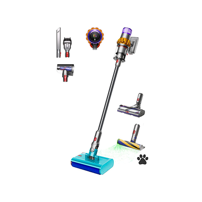 Dyson V15s Detect Submarine Wet & Dry Cordless Vacuum Cleaner | Laser Dust Detection + Mop Function, 240 AW Suction, Dual Cleaning in One