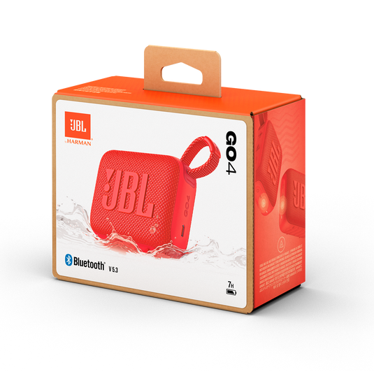JBL GO 4 Ultra-Compact Portable Bluetooth Speaker | IP67 Waterproof & Dustproof, 7-Hour Battery, Carabiner Loop, Loud Sound, Multiple Colors