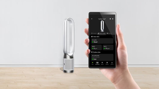 Dyson Purifier Cool PC1 – Air Purifier & Fan with Advanced Filtration System, Smart Cooling & Air Cleaning (White/Silver)